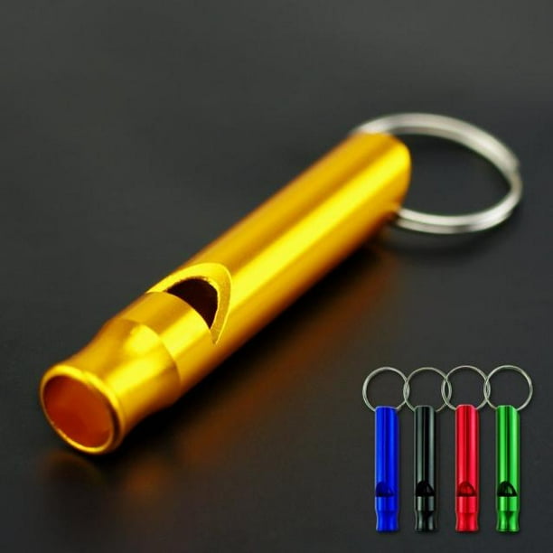 10PC Mix Aluminum Emergency Survival Whistle Keychain For Camping Hiking
